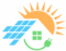 Sun rise above a roof with panels